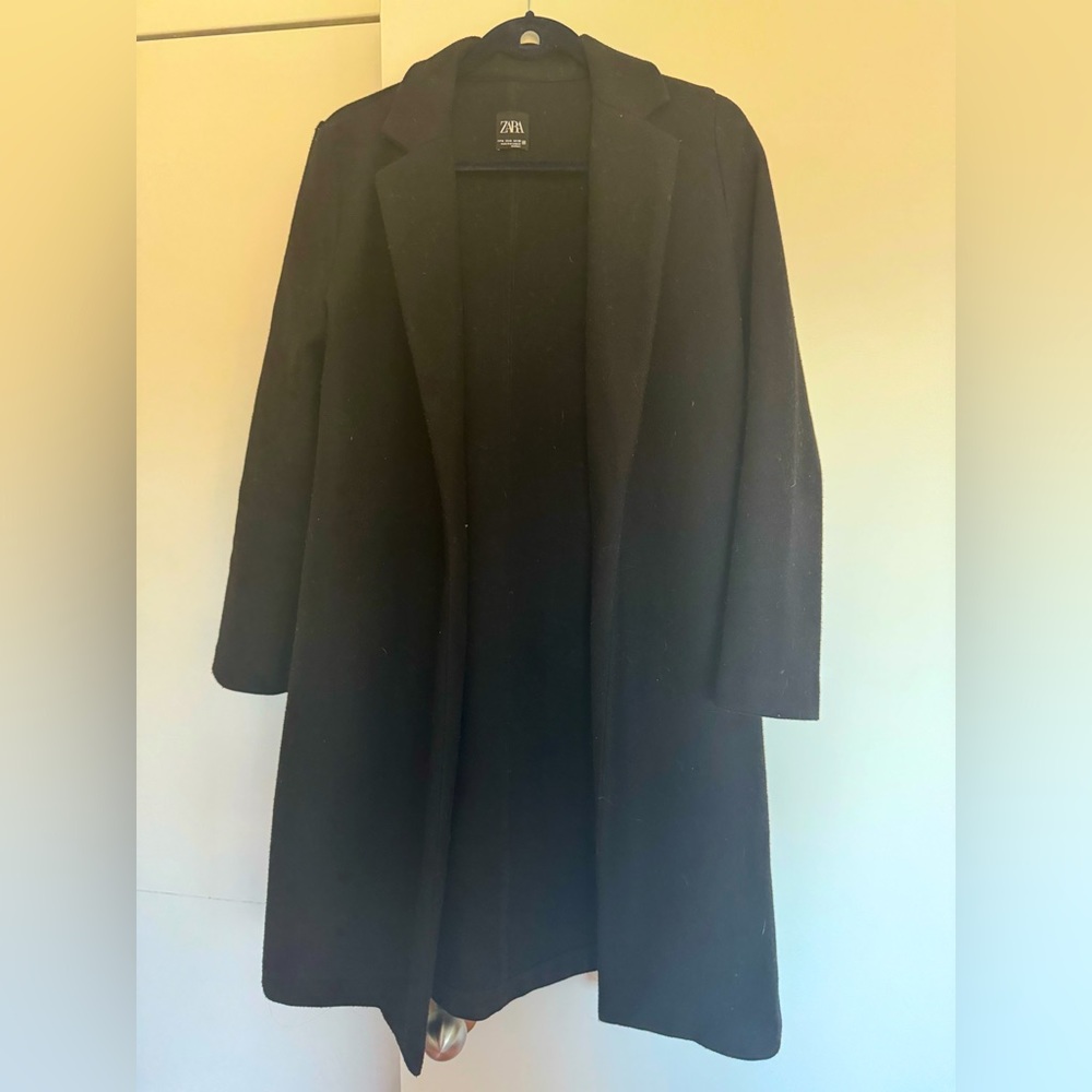 Black Zara wool coat